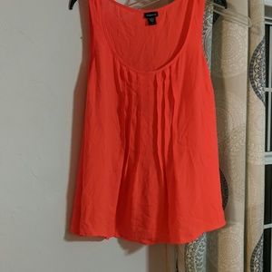 Neon orange rayon shirt